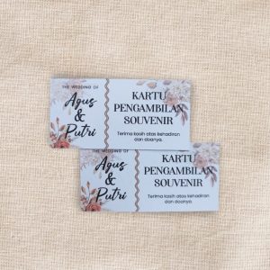 Kartu Pengambilan Souvenir Custom 01